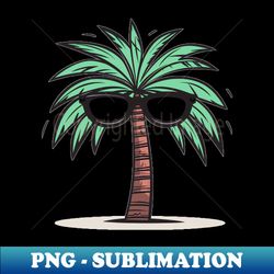Cool Palm - Tropical Vibes - Vintage Sublimation PNG Download - Perfect for Sublimation Mastery