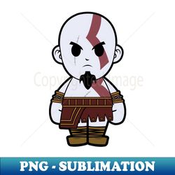 Kratos God of War Chibi - Aesthetic Sublimation Digital File - Capture Imagination with Every Detail