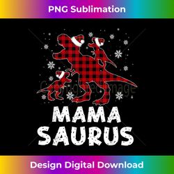 Red Plaid Mama Saurus Dinosaur Christmas Family Matc - Timeless PNG Sublimation Download - Challenge Creative Boundaries