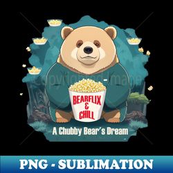 fat bear - Instant Sublimation Digital Download - Stunning Sublimation Graphics