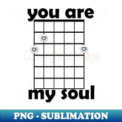Guitar life Pattern 2 love Black you are my soul - Modern Sublimation PNG File - Bring Your Designs to Life