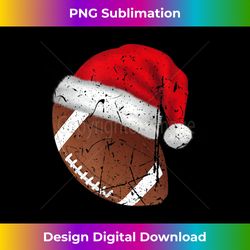 American Football Santa Hat Funny Christmas Men Wom - Classic Sublimation PNG File - Customize with Flair