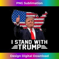 Vintage I Stand With Trump Pro Trump Supporter Men Women - Sleek Sublimation PNG Download - Crafted for Sublimation Excellence