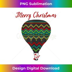 merry christmas dabbing santa claus flying a hot air balloon - sublimation-optimized png file - pioneer new aesthetic frontiers