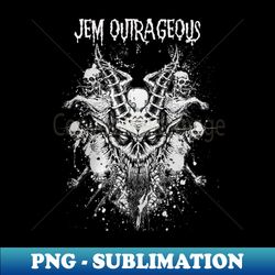 Dragon Skull Play Jem - Special Edition Sublimation PNG File - Spice Up Your Sublimation Projects