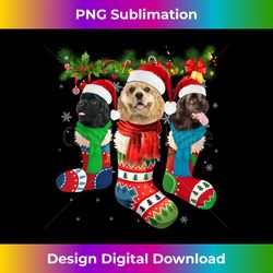 Three American Cocker Spaniels In Christmas S - Timeless PNG Sublimation Download - Tailor-Made for Sublimation Craftsmanship