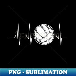 Volleyball Heartbeat  Funny Volleyball Player - Aesthetic Sublimation Digital File - Capture Imagination with Every Detail