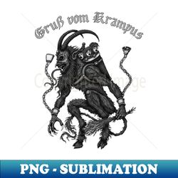 Greetings from Krampus - Azhmodai 2020 - Instant PNG Sublimation Download - Perfect for Creative Projects
