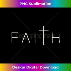 Faith Cross Subtle Christian Minimalist Religious J - Sleek Sublimation PNG Download - Challenge Creative Boundaries