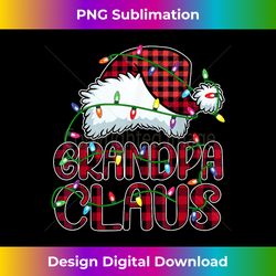 Mens Grandpa Claus Christmas Lights Pajama Family Matchi - Sophisticated PNG Sublimation File - Tailor-Made for Sublimation Craftsmanship