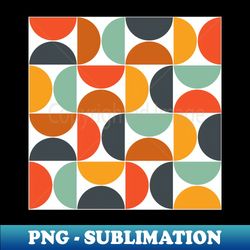 Colorful mid century modern shapes 19 - Vintage Sublimation PNG Download - Fashionable and Fearless