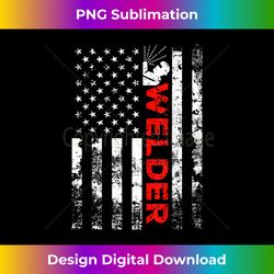 Welder Vintage USA American Flag Weldi - Contemporary PNG Sublimation Design - Enhance Your Art with a Dash of Spice
