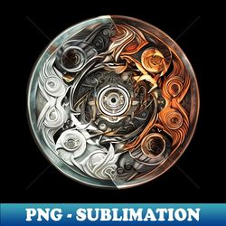 Yin Yang Art 015 Created by AI - Exclusive PNG Sublimation Download - Defying the Norms