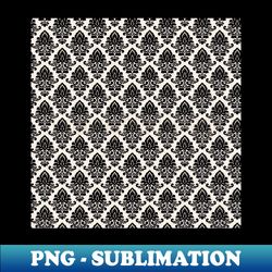 Damask pattern black - Creative Sublimation PNG Download - Unleash Your Inner Rebellion