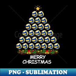 Volleyball Christmas Tree - Elegant Sublimation PNG Download - Create with Confidence