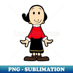 Olive Oyl - Instant PNG Sublimation Download - Transform Your Sublimation Creations
