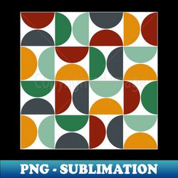 Colorful mid century modern shapes 21 - PNG Sublimation Digital Download - Defying the Norms