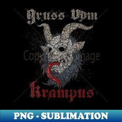s Vintage Gruss Vom Krampus Christmas Eve Naughty Xmas - Instant Sublimation Digital Download - Capture Imagination with Every Detail