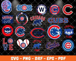 Chicago Cubs Bundle Svg, Football Svg ,Sport Svg, Sport Bundle Svg 12