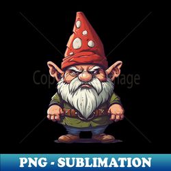 Grumpy Garden Gnome - Premium Sublimation Digital Download - Spice Up Your Sublimation Projects