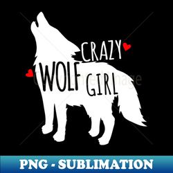 crazy wolf girl - Sublimation-Ready PNG File - Revolutionize Your Designs