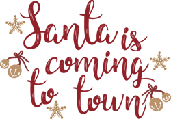 Santa is coming to town Svg, Christmas Svg, Merry christmas Svg, Christmas cookies svg, christmas tree svg, Cut file