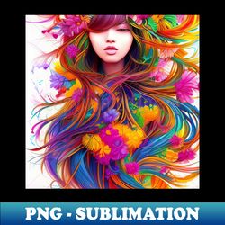 Blossoming Lady - Premium Sublimation Digital Download - Bold & Eye-catching