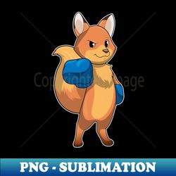 fox as boxer with boxing gloves - trendy sublimation digital download - perfect for sublimation art