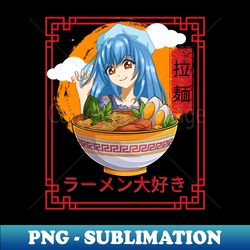 I Love Ramen - Special Edition Sublimation PNG File - Stunning Sublimation Graphics