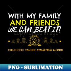 Childhood Cancer Awareness - Special Edition Sublimation PNG File - Unlock Vibrant Sublimation Designs