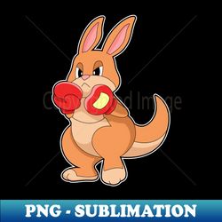 kangaroo at boxing with boxing gloves - exclusive png sublimation download - fashionable and fearless