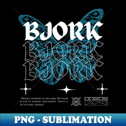 Bjork  Butterfly - Digital Sublimation Download File - Unleash Your Creativity