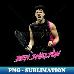 Ben Shelton Celebration Tennis Player - Exclusive PNG Sublimation Download - Unleash Your Creativity