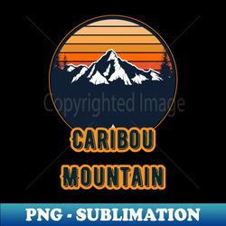 Caribou Mountain - Sublimation-Ready PNG File - Instantly Transform Your Sublimation Projects