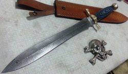 Custom Handmade Knife King's Damascus Steel Viking Sword with sheath, BEST GIFT