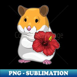 Hamster Hibiscus Flower - Aesthetic Sublimation Digital File - Create with Confidence