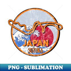 Japan Suzuka Track - Unique Sublimation PNG Download - Enhance Your Apparel with Stunning Detail