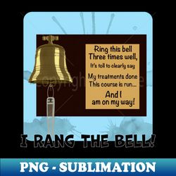 Cancer Radiation Bell To Ring - Retro PNG Sublimation Digital Download - Enhance Your Apparel with Stunning Detail