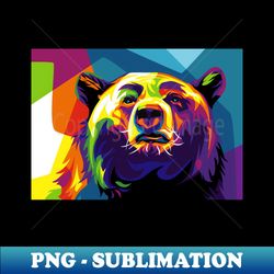 bear pop art - trendy sublimation digital download - unleash your creativity