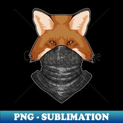 Fox as Bandit with Kerchief - Exclusive PNG Sublimation Download - Spice Up Your Sublimation Projects