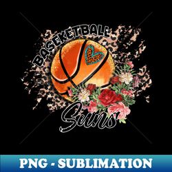 aesthetic pattern suns basketball gifts vintage styles - png sublimation digital download - fashionable and fearless