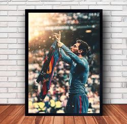 Lionel Messi Poster Canvas Wall Art Family Decor, Home Decor-1