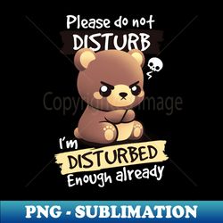 Disturbed bear - Retro PNG Sublimation Digital Download - Add a Festive Touch to Every Day