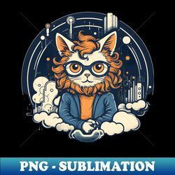 Bearded toon cat design - Special Edition Sublimation PNG File - Unleash Your Inner Rebellion