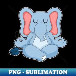 Elephant Yoga Meditation Gymnastics - Instant PNG Sublimation Download - Bold & Eye-catching