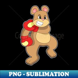 bear at boxing with boxing gloves - digital sublimation download file - unleash your creativity