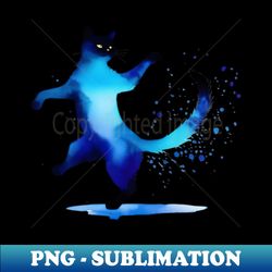 A cat with the splash effect of watercolor - Trendy Sublimation Digital Download - Perfect for Sublimation Art