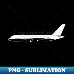 Airbus A380-800 Silhouette - Professional Sublimation Digital Download - Bring Your Designs to Life
