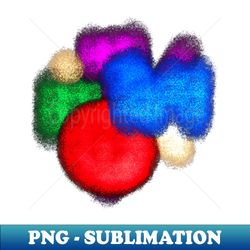 Colorful Floofies - PNG Transparent Digital Download File for Sublimation - Vibrant and Eye-Catching Typography