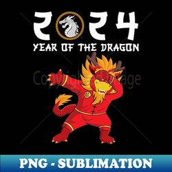 Happy New Year 2024 Chinese New Year 2024 Year of the Dragon - Instant PNG Sublimation Download - Transform Your Sublimation Creations